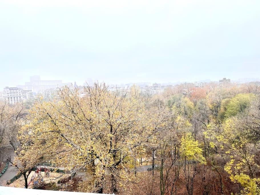 Ferienwohnung Panoramic Lil' Paris Bukarest Exterior foto